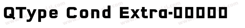 QType Cond Extra字体转换